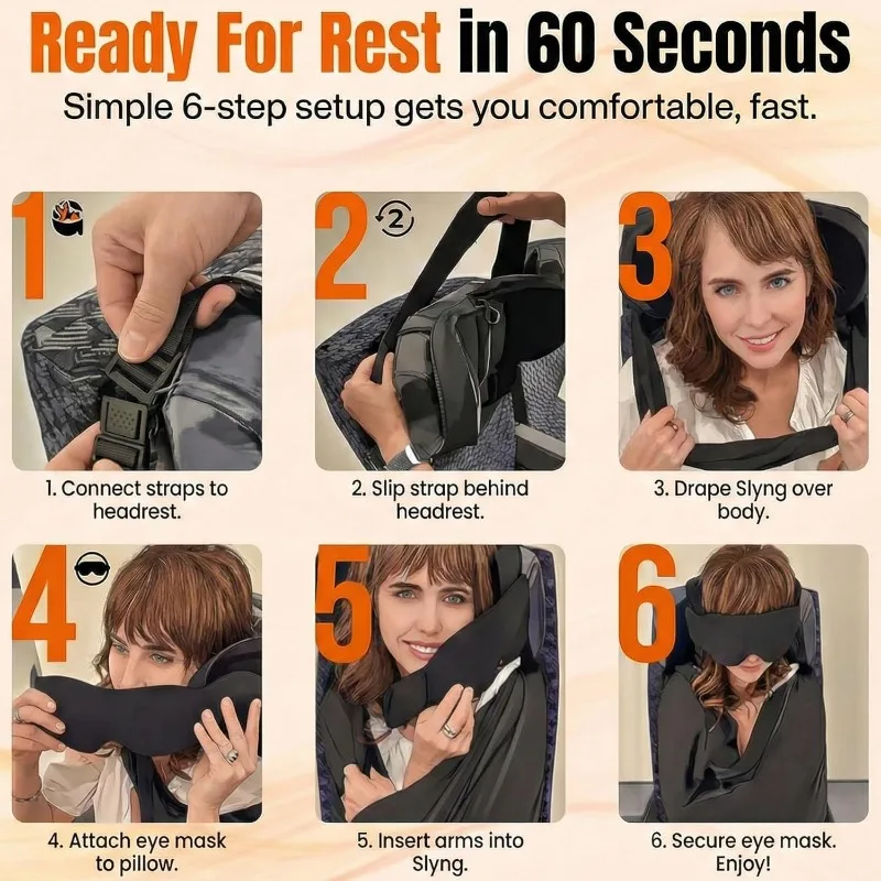 3-in-1Airplane Sleep Support S - огляд і ціна Travel Accessories Long Flight
