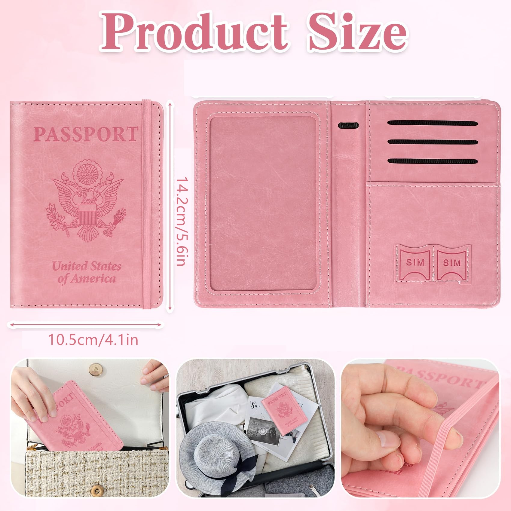 Passport Holder for Travel, Rf - огляд і ціна Travel Accessories Wallet