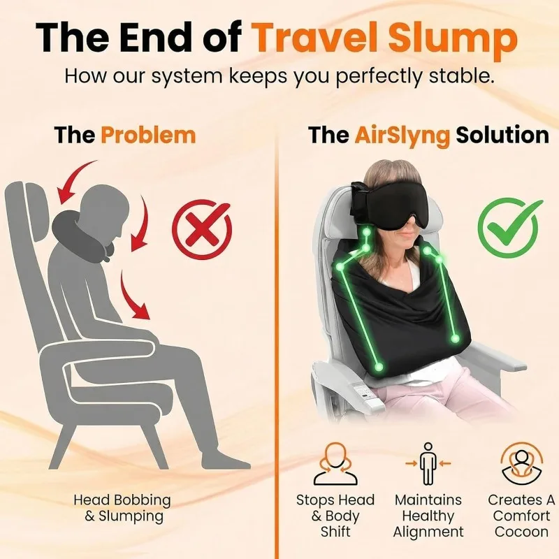 3-in-1 Airplane Sleep Support  - огляд і ціна Travel Accessories Long Flight