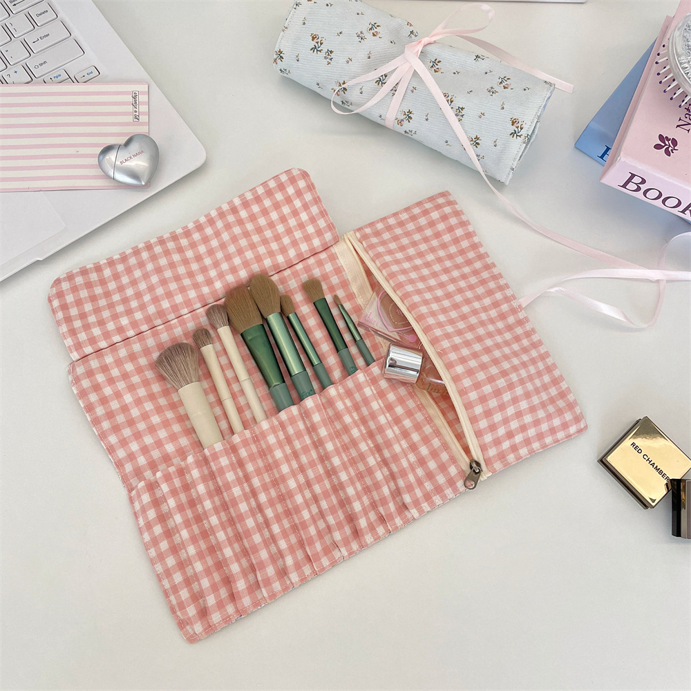 Cottagecore Floral Makeup Brus - огляд і ціна Travel Accessories Organizer Bag