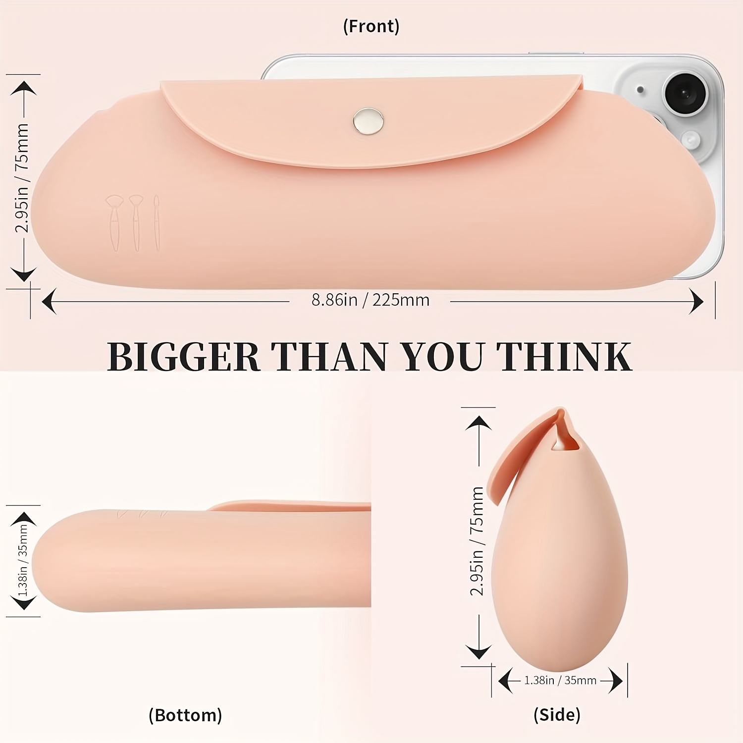 Silicone Makeup Brush Organize - огляд і ціна Travel Accessories Organizer Bag
