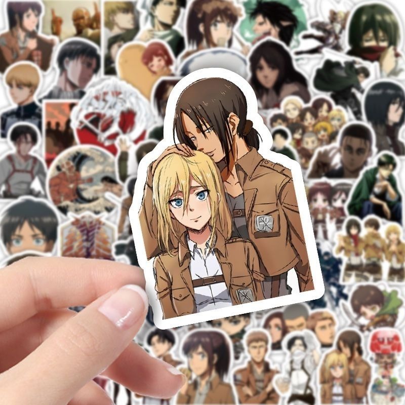 60Pcs Attack on Titan Anime St - огляд і ціна Luggage Cover Protector