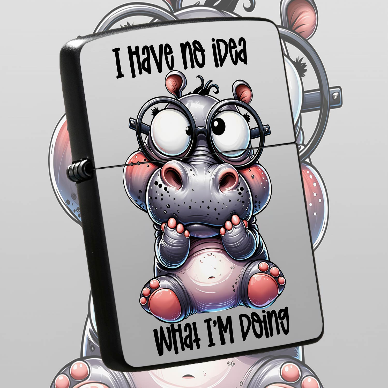 Cute Hippo Pattern Lighter Fun - огляд і ціна Travel Accessories Ideas