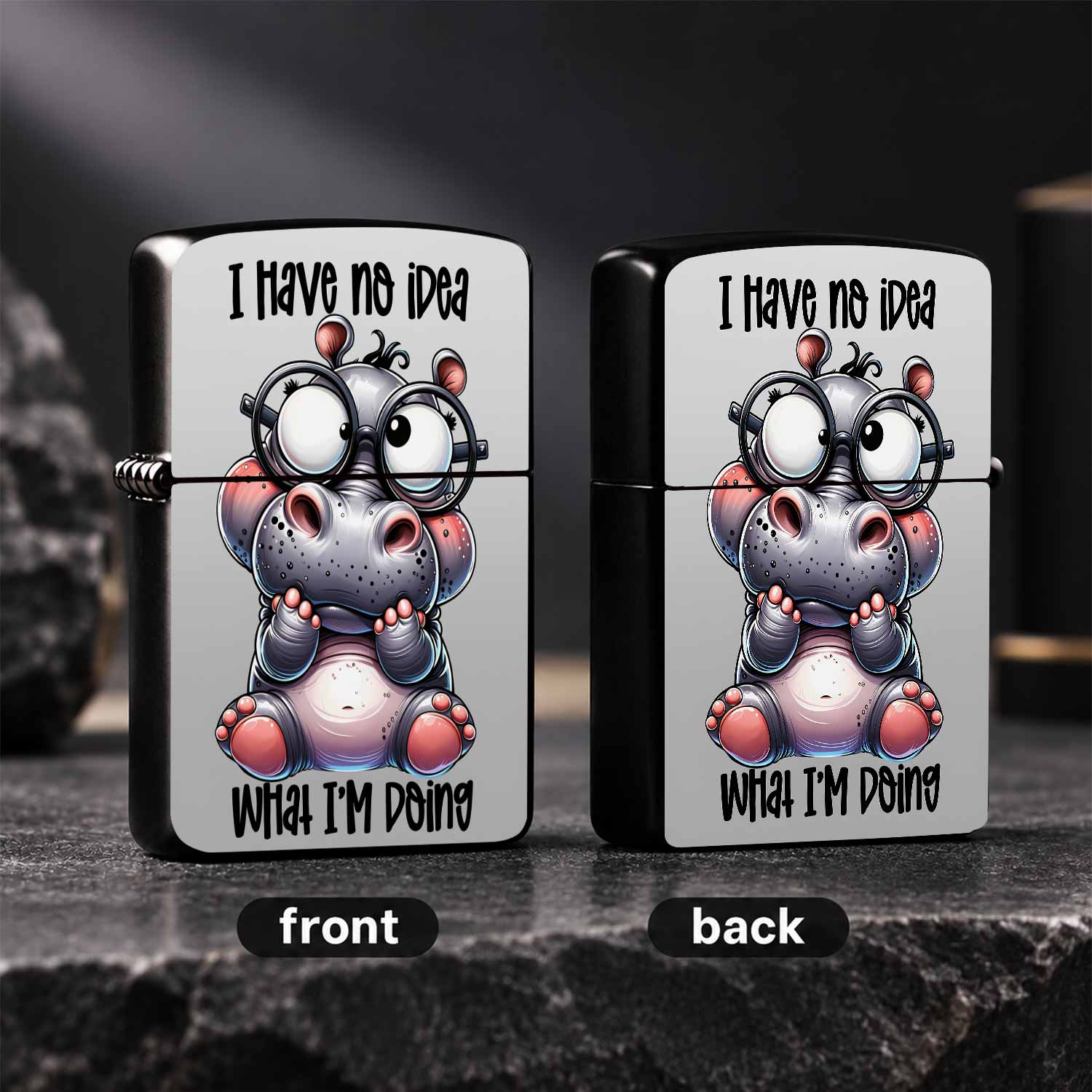 Cute Hippo Pattern Lighter Fun - огляд і ціна Travel Accessories Ideas