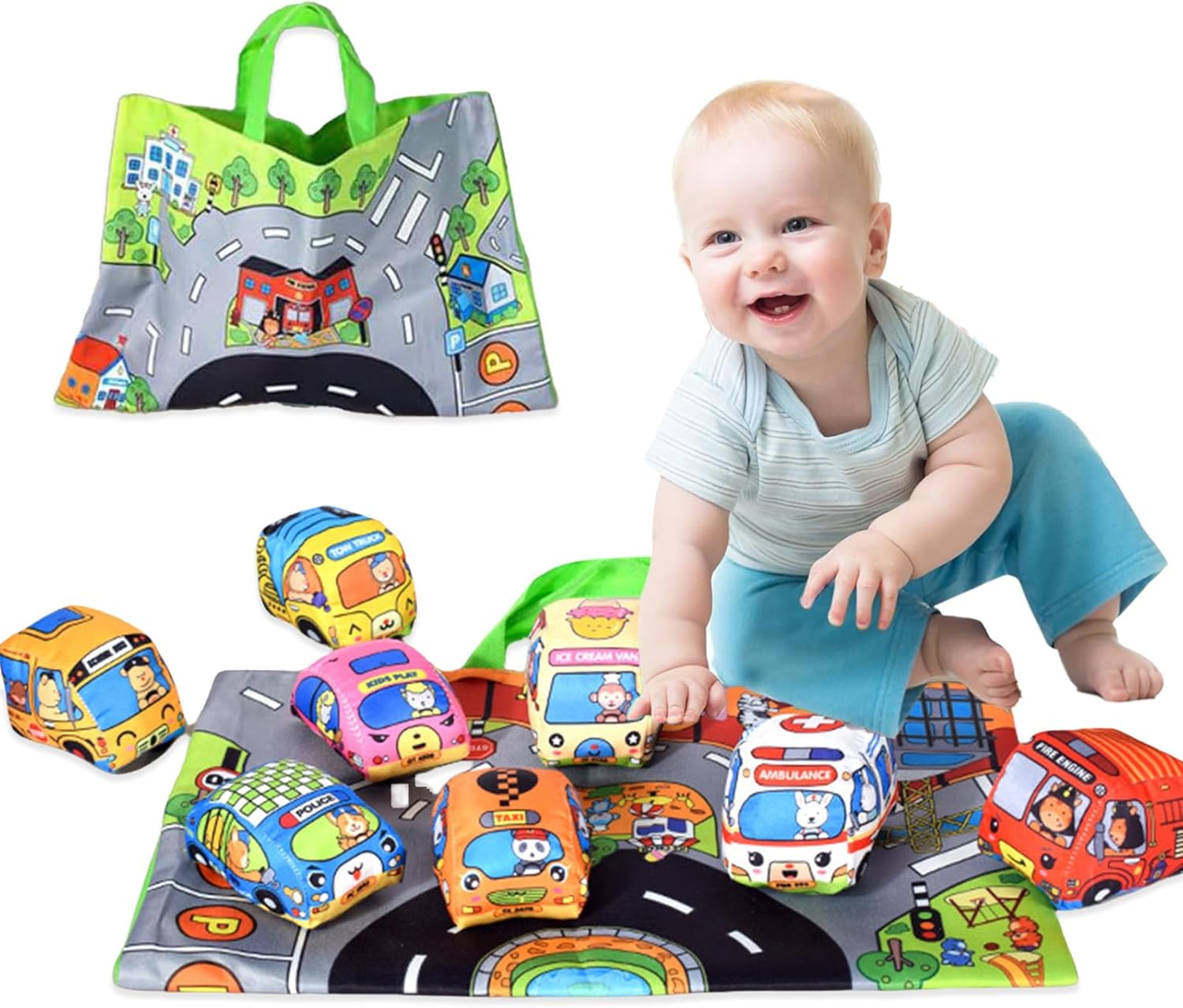 Soft Fabric Car Toy for Babies - огляд і ціна Travel Accessories Baby